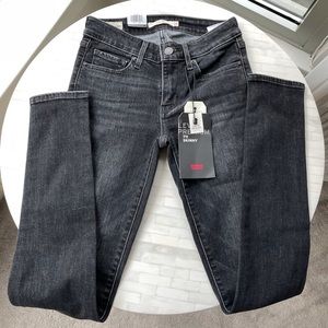 Jeans Levis 711 skinny Size 24 L 30 Dark grey NWT